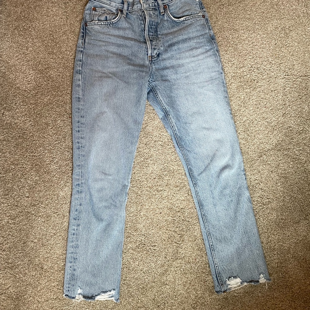 AGOLDE Riley High Rise Straight Crop Sz 24 - Picture 2 of 12